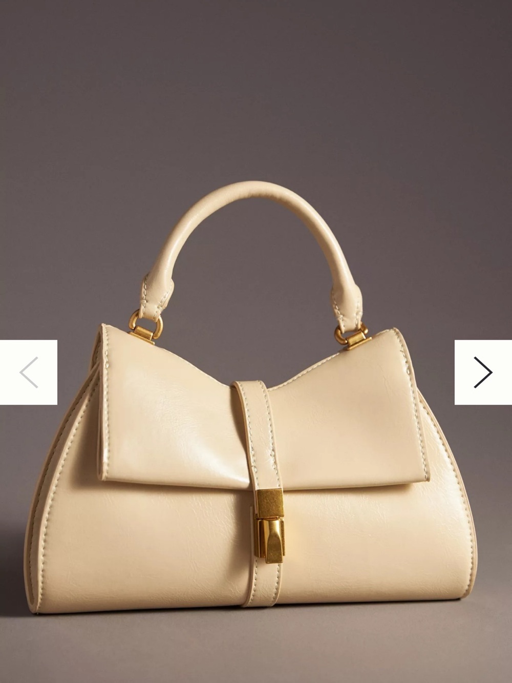 Anthropologie Turnlock Top Handle Handbag